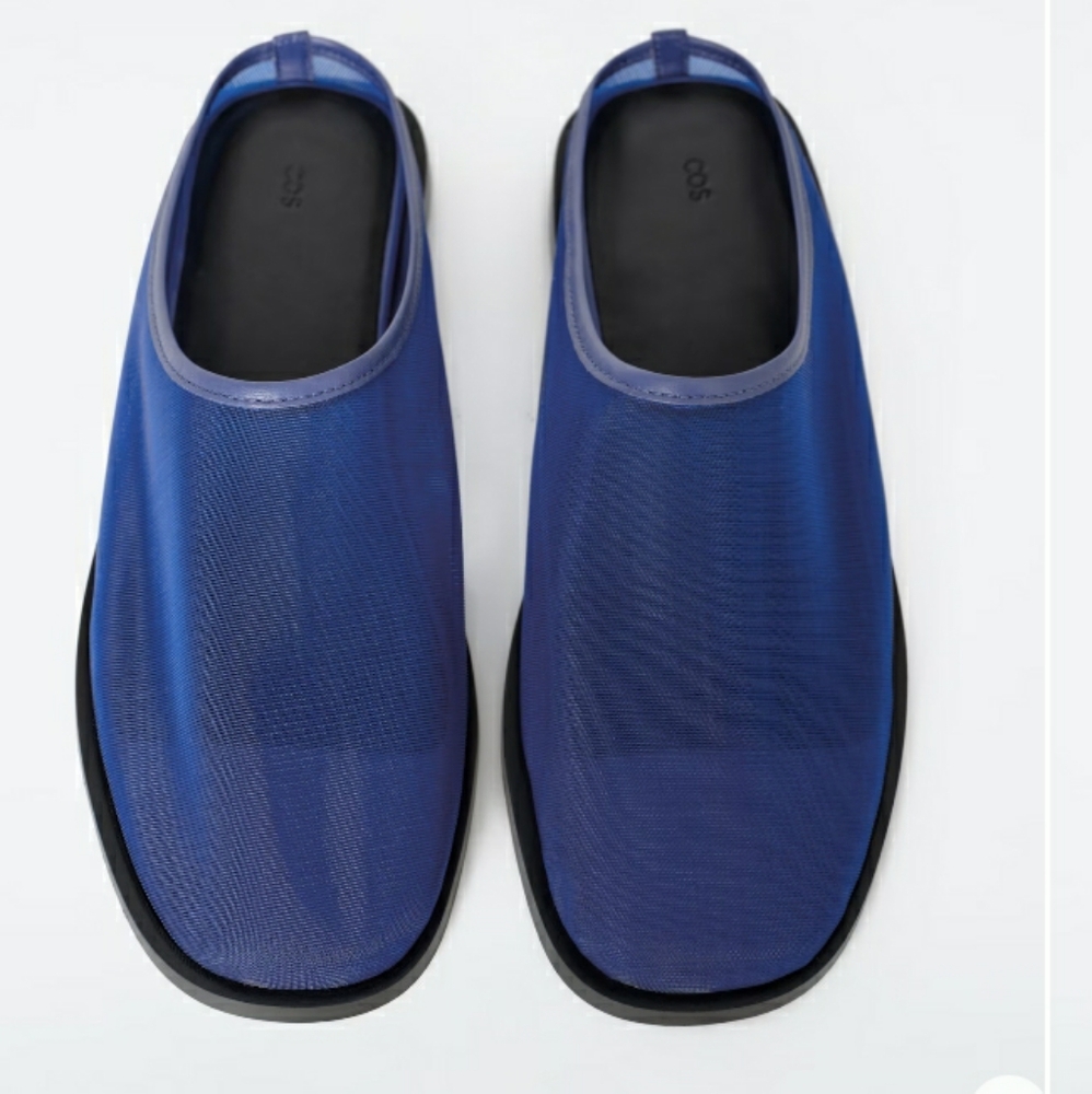 COS Blue Loafers Slip_on.Mesh Shoes